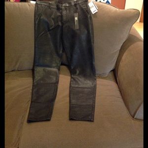 NWT Kut from the Kloth skinny waxed black jeans